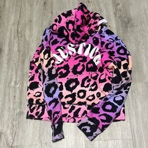 Justice leopard sweater